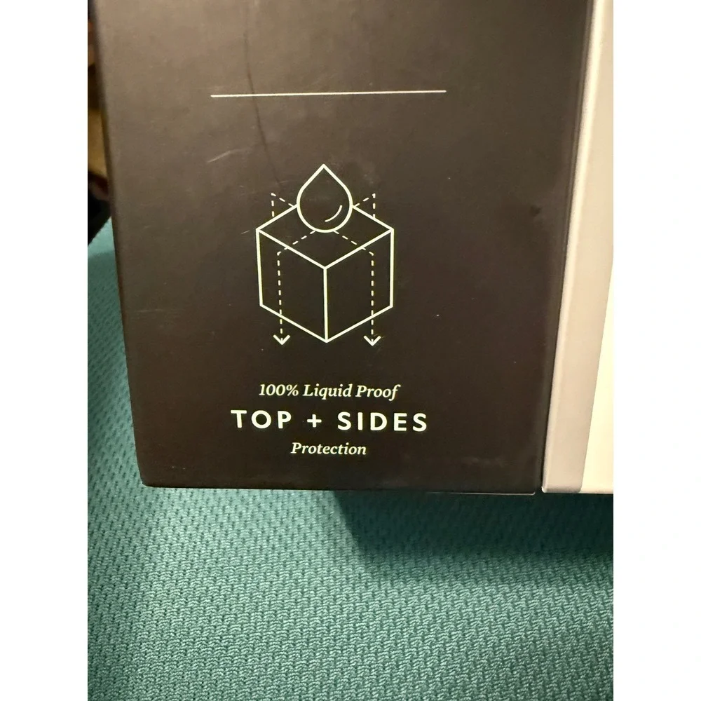 Malouf Five Sided Queen Mattress Protector Waterproof Hypoallergenic Deep Pocket
